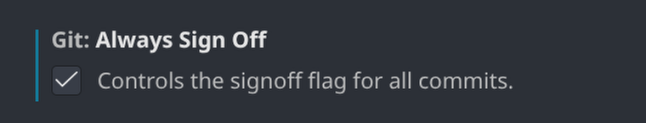 Visual Studio Code Git Sign Off Setting