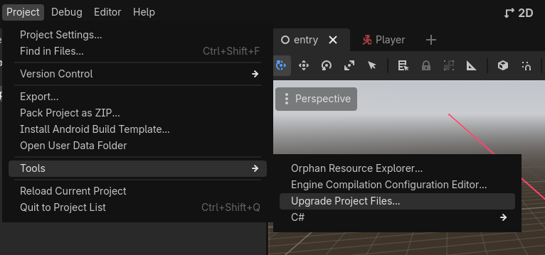 Upgrade Project Files