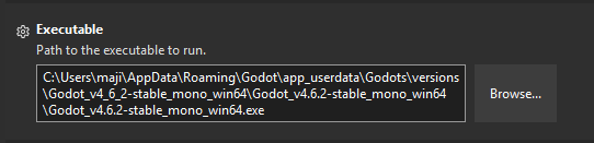 Path to Godot Executable